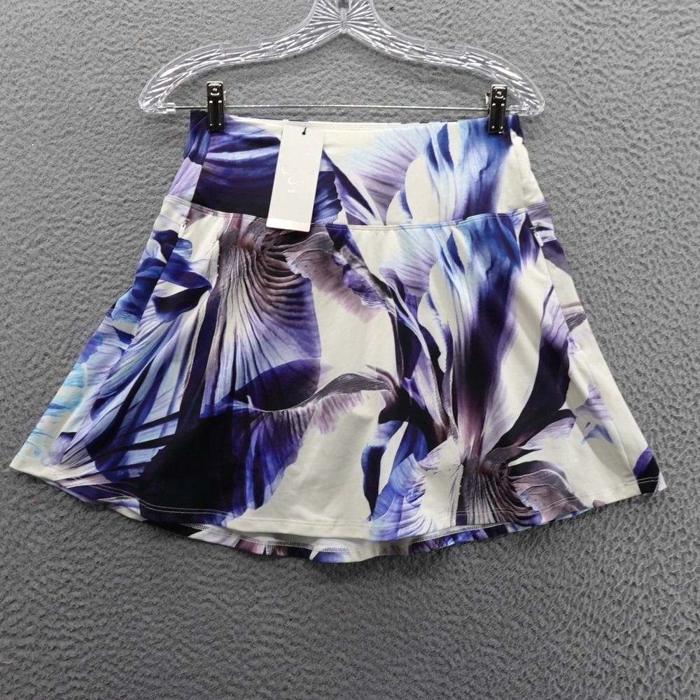 Calia Womens‎ 15" Eagle Golf Skort Ghost Flower Multi Purple Floral Small NWT